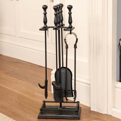 Gallery Cast Iron 5pc Fireplace Tools Companion Set