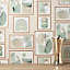 Gallery Wall Wallpaper Natural Crown M1711