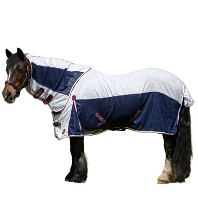 Gallop achable Neck Air-Mesh Horse Cooler Rug White (6 0
