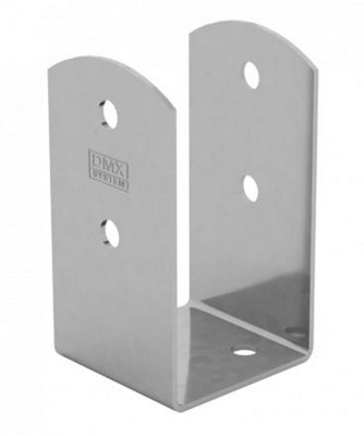 Galvanised Bolt Down BASE POST SUPPORT Fence Foot Base Brackets PERGOLA ...
