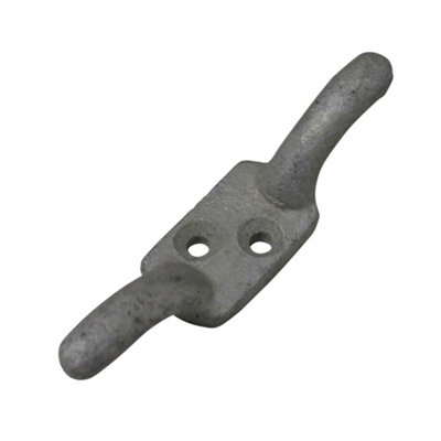 Galvanised Cleat Hooks 3" X2 (Washing Line Blind Cord Tie Back Trailer Rope)