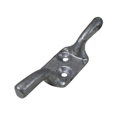 Galvanised Cleat Hooks 4" X2 (Washing Line Blind Cord Tie Back Trailer Rope)