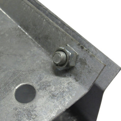 Galvanised Fence Post Spike Support 75MM Bolt Grip X2 (Fencing Base Shoe Foot) - 4