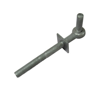 Galvanised Field Gate Hook to Bolts 16" with 3/4" Pin X2 (Pair Heavy Duty Fieldgate Hinge Hanger)