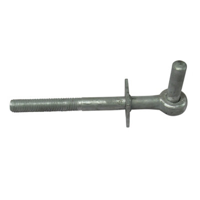 Galvanised Field Gate Hook to Bolts 16" with 3/4" Pin X2 (Pair Heavy Duty Fieldgate Hinge Hanger)