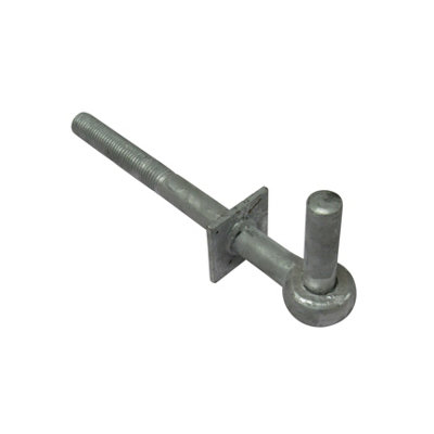 Galvanised Field Gate Hook to Bolts 16" with 3/4" Pin X2 (Pair Heavy Duty Fieldgate Hinge Hanger)