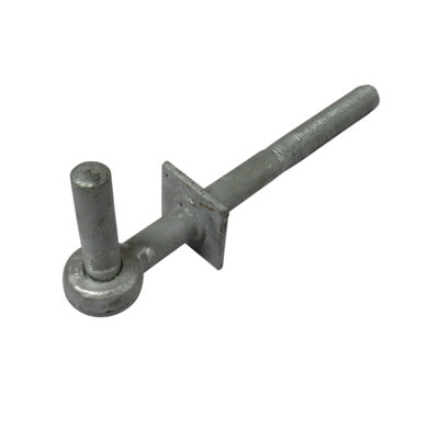 Galvanised Field Gate Hook to Bolts 16" with 3/4" Pin X2 (Pair Heavy Duty Fieldgate Hinge Hanger)
