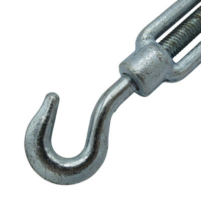 Galvanised Turnbuckle Open Body Straining Screw Eye Eye  US Spec Wire Tensioner 2 X 24