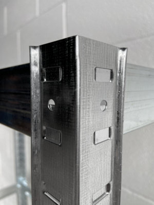 Galvanised Garage Starter Kit 2 x Shelving Bays 1800h x 1200w x 400mm 1 x Workbench 900h x 1200w x 600d mm 175kg per Shelf - 8