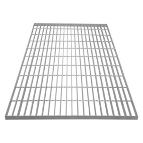 Galvanised Grating Floor Forge Walkway Mesh Panel Grid Drainage 100cm x 80cm x 3cm