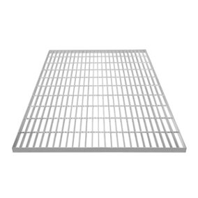 Galvanised Grating Floor Forge Walkway Mesh Panel Grid Drainage 100cm x 90cm x 3cm