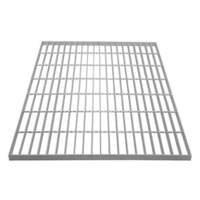 Galvanised Grating Floor Forge Walkway Mesh Panel Grid Drainage 70cm x 70cm x 3cm