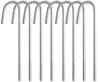 Long metal outlet stakes