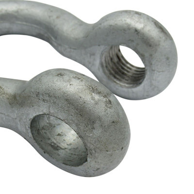Galvanised Lifting Bow Shackle Screw Pin 12 Ton (12T Towing Rigging ...