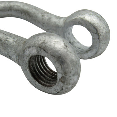 Galvanised Lifting Bow Shackle Screw Pin Small 1.5 Ton (1.5T Towing ...