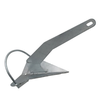 Galvanised Self Righting Plough Anchor 40KG (Fixed Roll Bar Marine Fishing Boat)