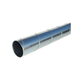 Galvanised Spiral Duct - 1 Metre Length - 100mm
