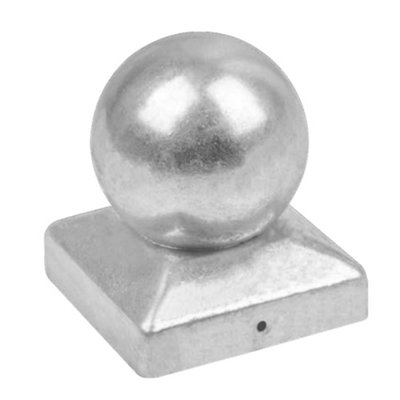 VidaXL Galvanised Metal Post Anchor Base Plates - 71mm Square Tubing