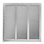 Galvanised Steel Air Vent Grille 300mm x 300mm Fly Screen Flat