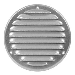 Galvanised Steel Round Air Vent Grille 125mm / 164mm