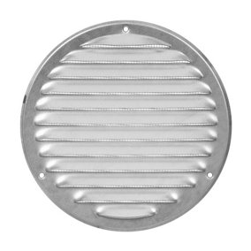 Galvanised Steel Round Air Vent Grille 160mm / 199mm