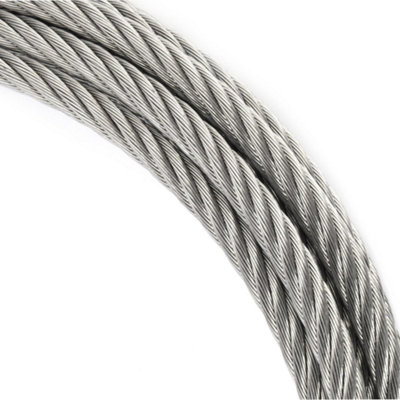 Galvanised Steel Wire Rope Cable 1mm x 3m ( Pack of: 1 ) Heavy Duty DIN ...