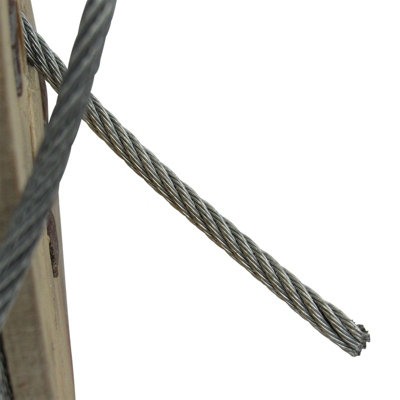 Galvanised Steel Wire Rope Cable 8MM 6x7 (100M Reel 6 x 7 Rigging Marine)