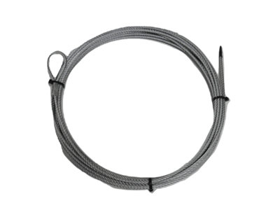 Galvanised Steel Wire Rope With Loops 5MM 7x19 (10M 7 x 19 Rigging Marine)