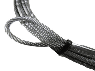 Galvanised Steel Wire Rope With Loops 5MM 7x19 (10M 7 x 19 Rigging Marine)