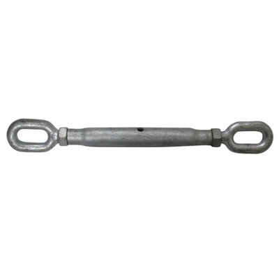 Galvanised Straining Rigging Screw Eye & Eye 1 1/2" (38MM Turnbuckle Closed Body Wire Rope) - 4