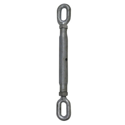 Galvanised Straining Rigging Screw Eye & Eye 1 1/4" (32MM Turnbuckle Closed Body Wire Rope) - 3