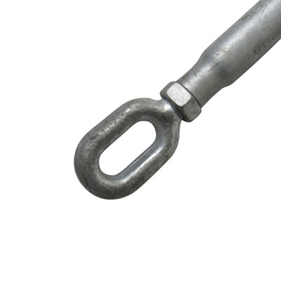 Galvanised Straining Rigging Screw Eye & Eye 1 1/4" (32MM Turnbuckle Closed Body Wire Rope) - 4