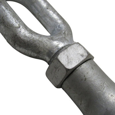 Galvanised Straining Rigging Screw Eye & Eye 1 1/4" (32MM Turnbuckle Closed Body Wire Rope) - 7