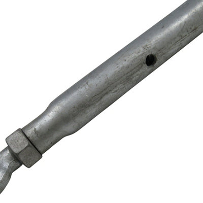 Galvanised Straining Rigging Screw Eye & Eye 3/8" (10MM Turnbuckle Closed Body Wire Rope) - 9