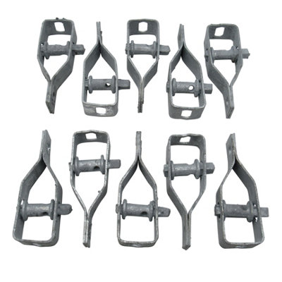Galvanised Tensioning Wire Fence Strainers X10 (Heavy Duty In-Line Tightening Flat Head)