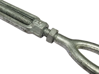 Galvanised Turnbuckle Open Body Straining Screw Eye Eye (US Spec Wire ...