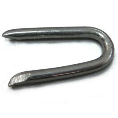 Galvanised U Nails 20mm Netting Fencing Staples for Chicken Wire / Mesh Fences 100pcs - 7