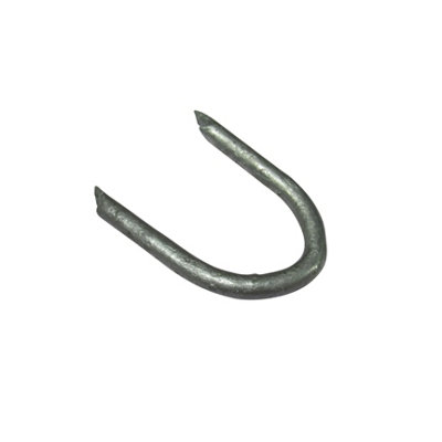 Galvanised U Nails Fencing Staples 3" X20 (U-Shaped Wire Fence Wooden Post Fasteners) - 3