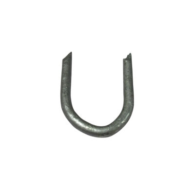 Galvanised U Nails Fencing Staples 3" X20 (U-Shaped Wire Fence Wooden Post Fasteners) - 4