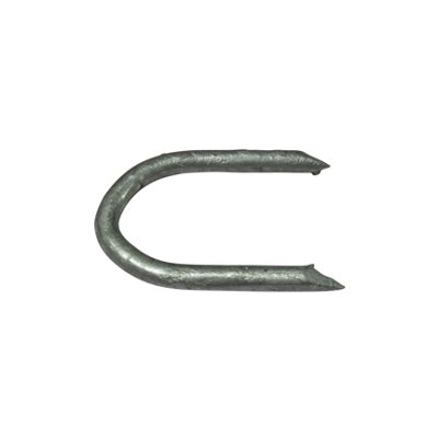 Galvanised U Nails Fencing Staples 3" X20 (U-Shaped Wire Fence Wooden Post Fasteners) - 6