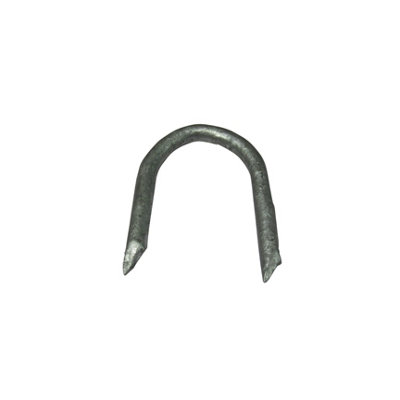 Galvanised U Nails Fencing Staples 3" X20 (U-Shaped Wire Fence Wooden Post Fasteners) - 8