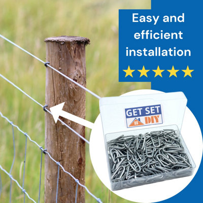 Galvanised U-Nails / Staples For Fencing Netting – 15mm, 20mm, 25mm, 30mm Sizes