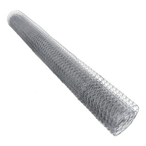Galvanised Wire Chicken Mesh Fencing Cages Fence Pens 5m x 0.9m 13mm Hex