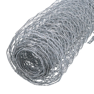 Galvanised Wire Netting Fencing Fence Chicken Mesh Net Cages 10m x 0.6m x 25mm