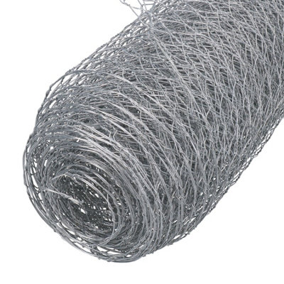 Galvanised Wire Netting Fencing Fence Chicken Mesh Net Cages 20m x 0.6m x 13mm
