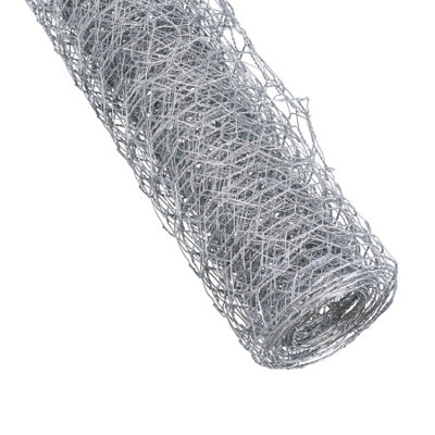 Galvanised Wire Netting Fencing Mesh Garden Fence Rabbit Pet Cages 10 Metres