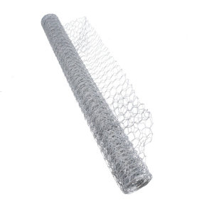 Galvanised Wire Netting Fencing Mesh Garden Fence Rabbit Pet Cages 5 Metres