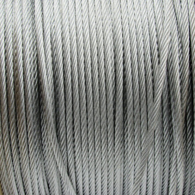 Galvanised Wire Rope Cable 5MM 7x7 (Marine Rigging Metal 50M Reel)