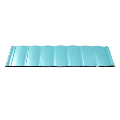 Galvanised Zinc Roofing Tiles on Eaves, Shed Roofing Felt Shingle 2.3 m² 5Pcs
