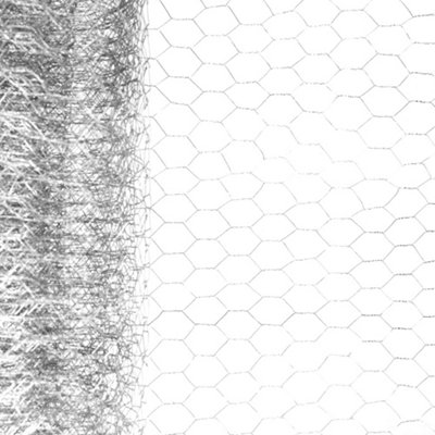 Galvanized Small Hexagonal Wire Mesh Fencing Aviary Net 0.9 x 6 m